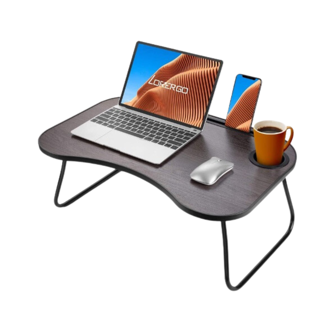 Laptop Lap Desk with Slot for Phone & Tablet