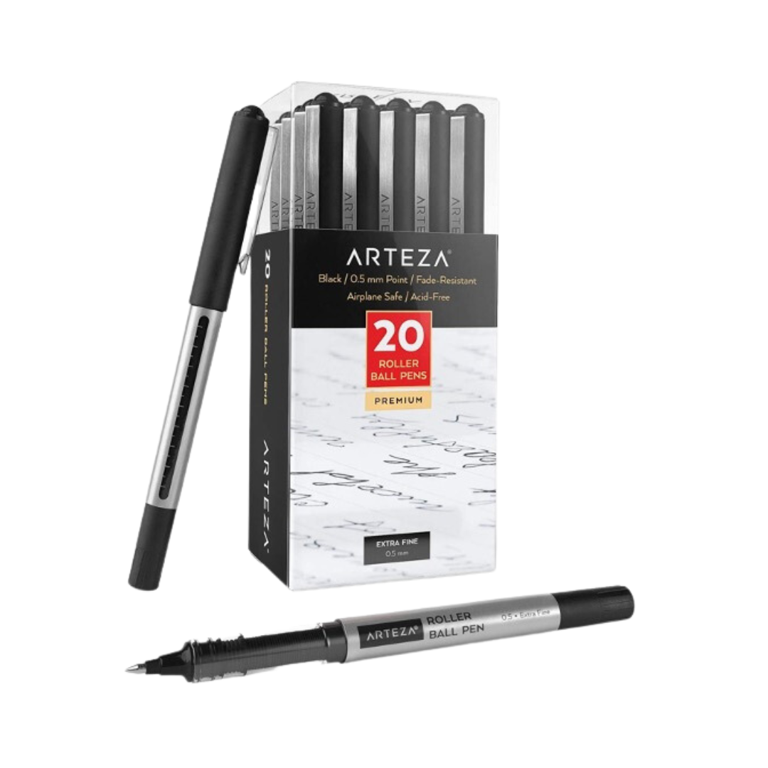 Arteza Rollerball Pens, Pack of 20 (0.5mm)