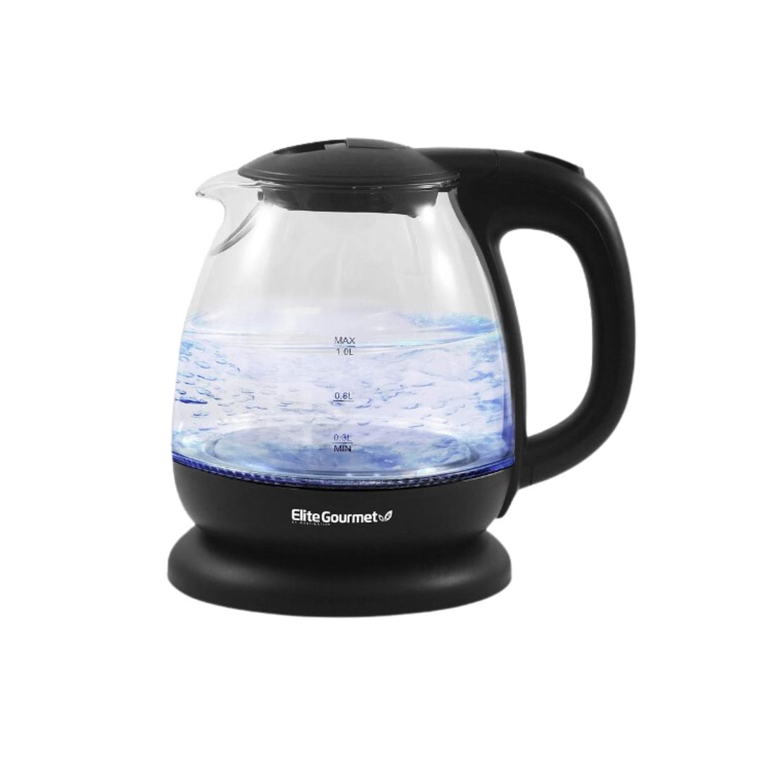 Elite Gourmet EKT1001 Electric BPA-Free Glass Cordless Kettle