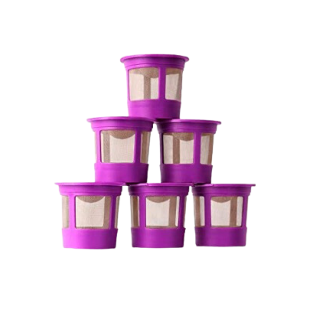 6 Reusable K Cups for Keurig – Universal Fit 1.0 & 2.0 Keurig Coffee Makers